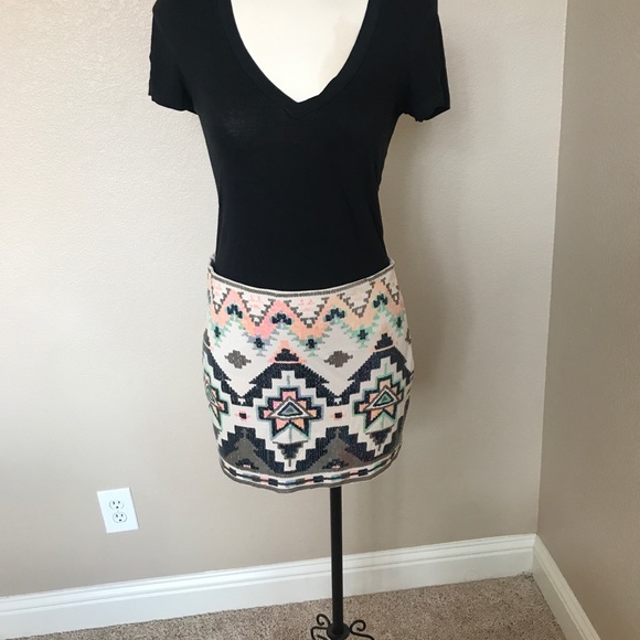 Express sequin mini skirt - Picture 3 of 7